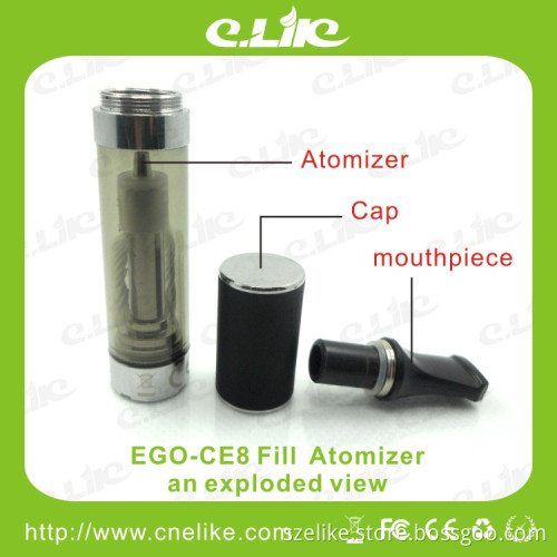 2.4ml Large Capacity CE8 Clearomizer Ecigarette